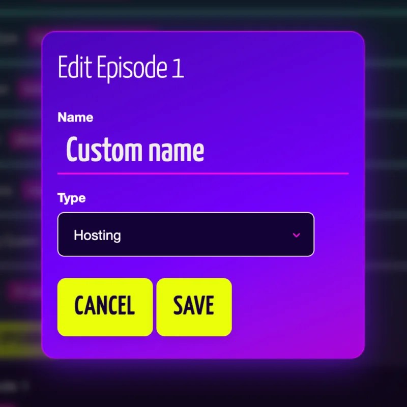Edit Episode Details