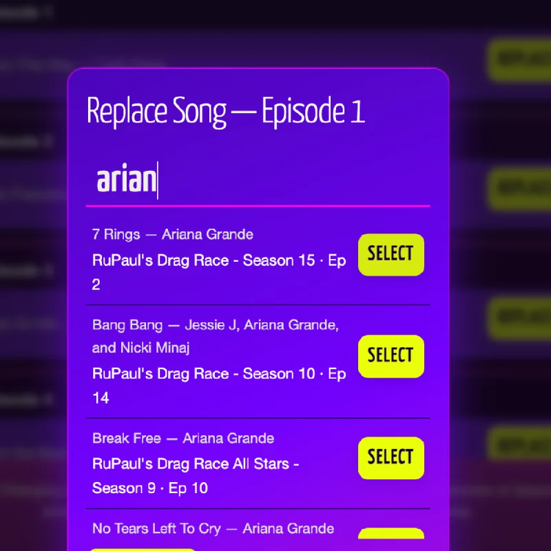 Edit Lipsync Songs